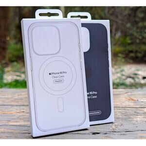 Lot of 2 NEW Sealed Apple Cases for iPhone 16 Pro | Clear Case & Silicone Case